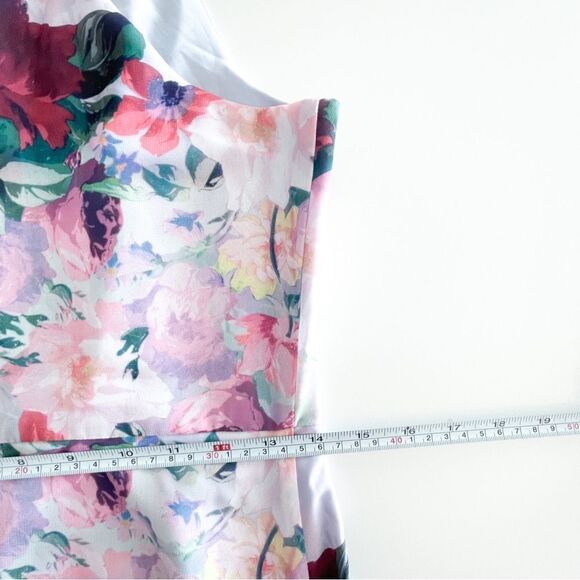 Yumi Dress Floral Maxi Front Tie Lined Flowy Back Zip Women's 6 - Picture 9 of 9